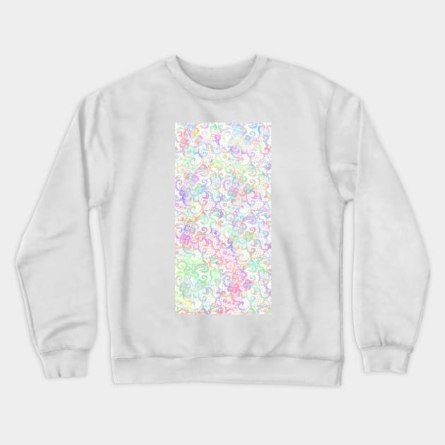 Pastel Lace Crewneck Sweatshirt by ValinaMoonCreations